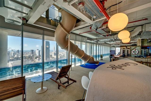 Os escritórios da Google tem um dos ambientes mais agradáveis dentre os escritórios do mundo todo