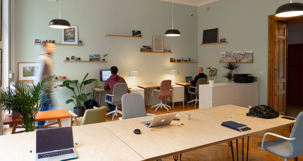 ambientes integrados no espaço de trabalho
