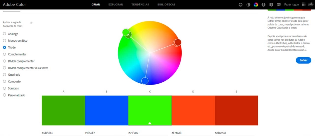 onde criar uma paleta de cores online e gratis