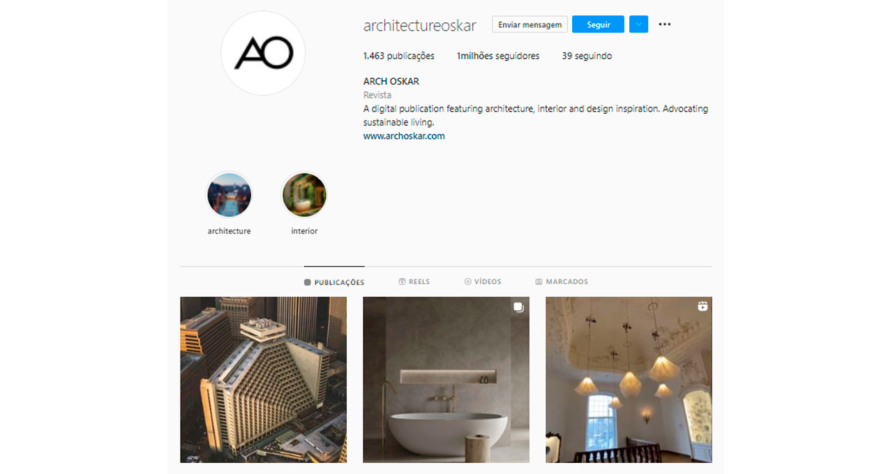 Instagram De Arquitetura: 15 Melhores Perfis Para Seguir E Ter Inspiração