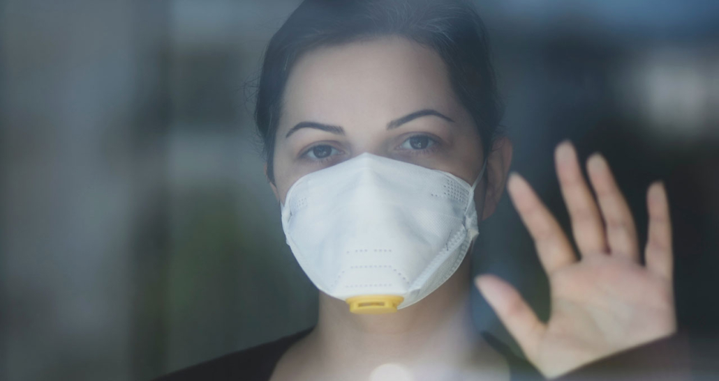 pandemia mulher mascara